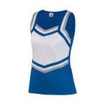 royal/metallic silver/white Augusta Pike Cheerleading Shell