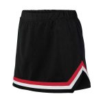 black/red/white Augusta Pike Cheerleading Skirt
