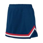 navy/red/white Augusta Pike Cheerleading Skirt