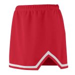 scarlet/white Augusta Energy Cheerleading Skirt