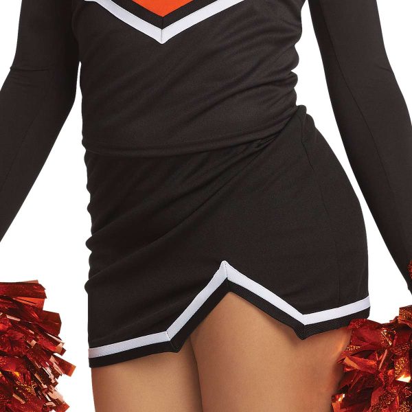 Cheerleader posing in Augusta Energy Skirt, front detail