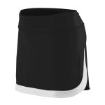 black/white Augusta Action Color Block cheerleading Skort