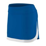 royal/white Augusta Action Color Block cheerleading Skort