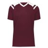 maroon/white High Five Sheffield Jersey, front view
