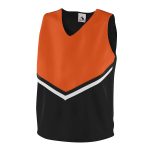 black/orange Augusta Pride Cheerleading Shell
