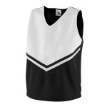 black/white Augusta Pride Cheerleading Shell