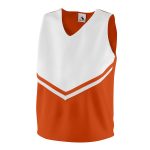orange/white Augusta Pride Cheerleading Shell