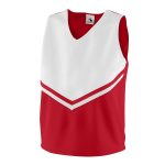red/white Augusta Pride Cheerleading Shell