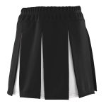 black/white Augusta Liberty Pleated Cheer Skirt
