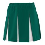 dark green/white Augusta Liberty Pleated Cheer Skirt