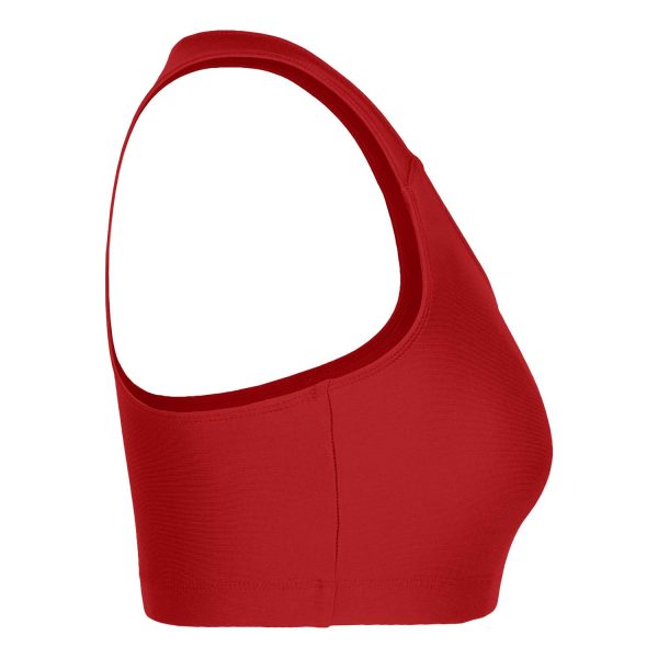 red Champion Essential Racerback Bra, side view