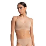 Capezio Seamless Clear Back Bra, front view