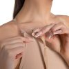 Capezio Seamless Clear Back Bra, shoulder strap detail