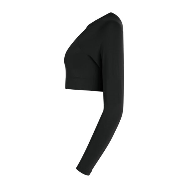 black augusta v-neck liner, left side view