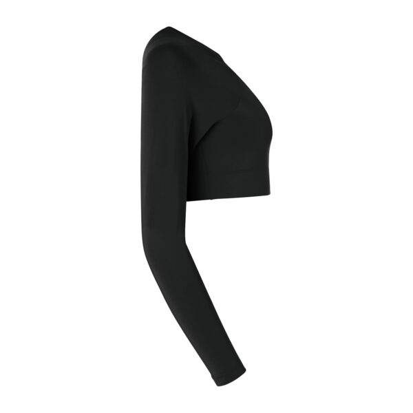 black augusta v-neck liner, right side view
