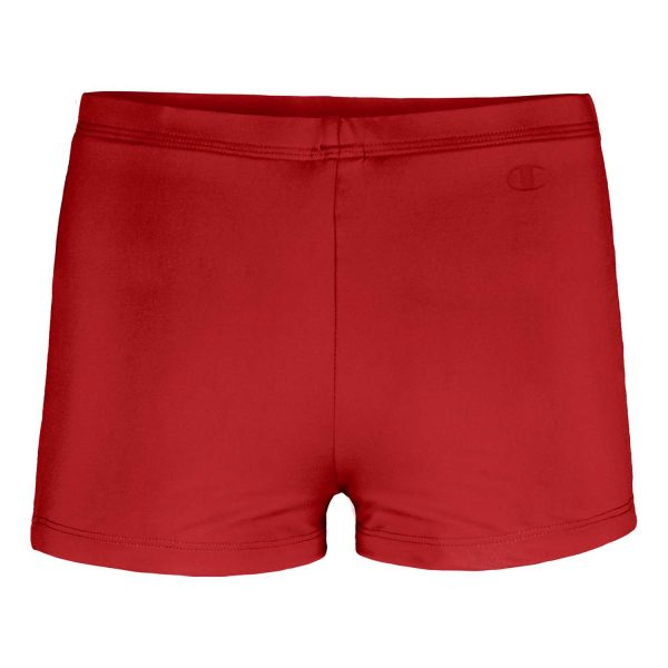 Red Champion Boy Cut Spirit Cheer Brief, front view