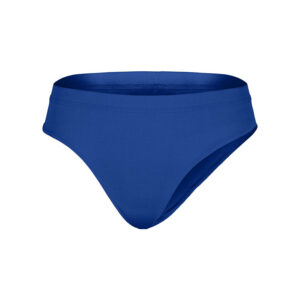 Royal blue Champion Spirit Cheer Brief, front three-quarters view