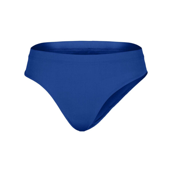 Royal blue Champion Spirit Cheer Brief, front three-quarters view
