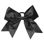 glitter bow black