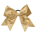 glitter bow gold