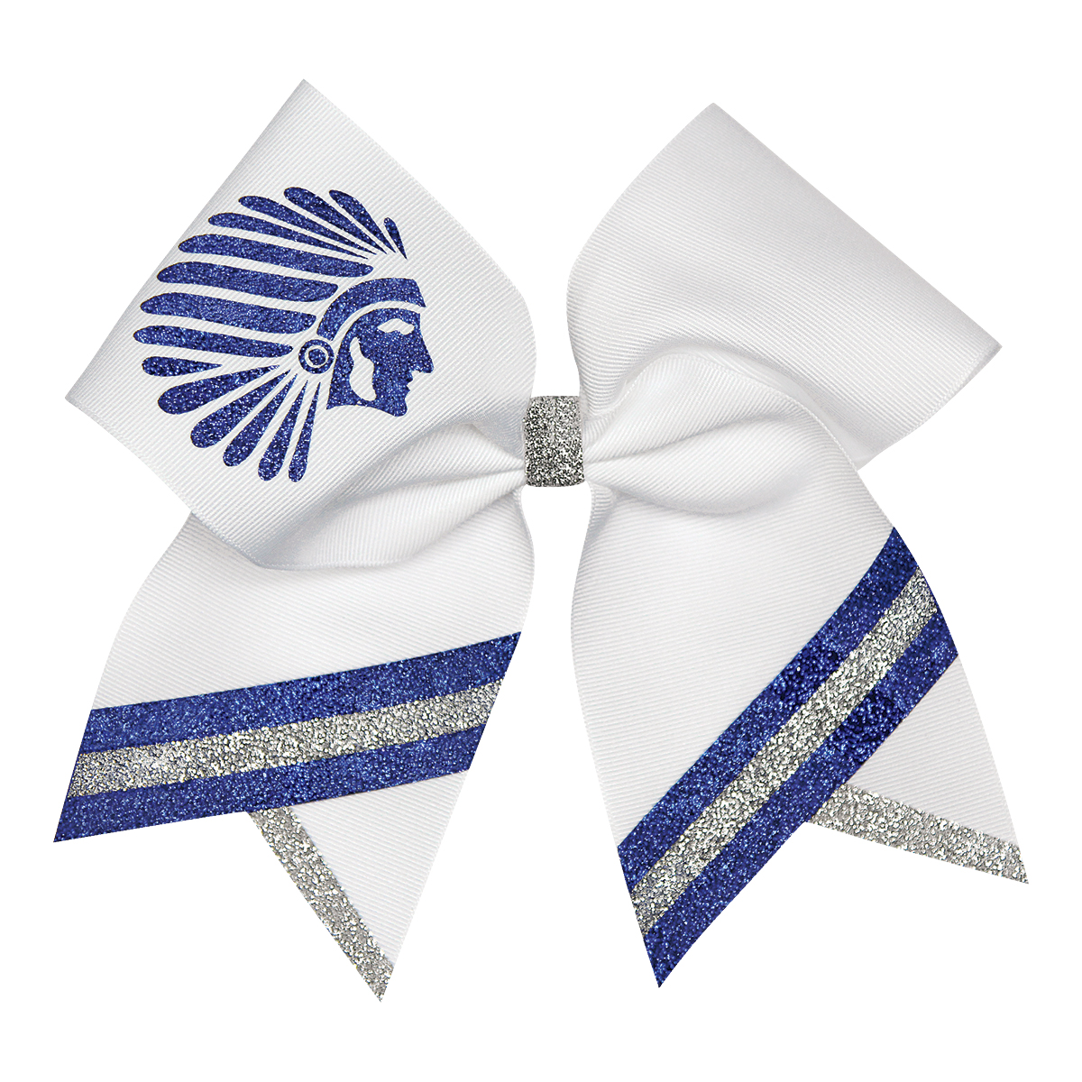 Custom Glitter Mascot Bow