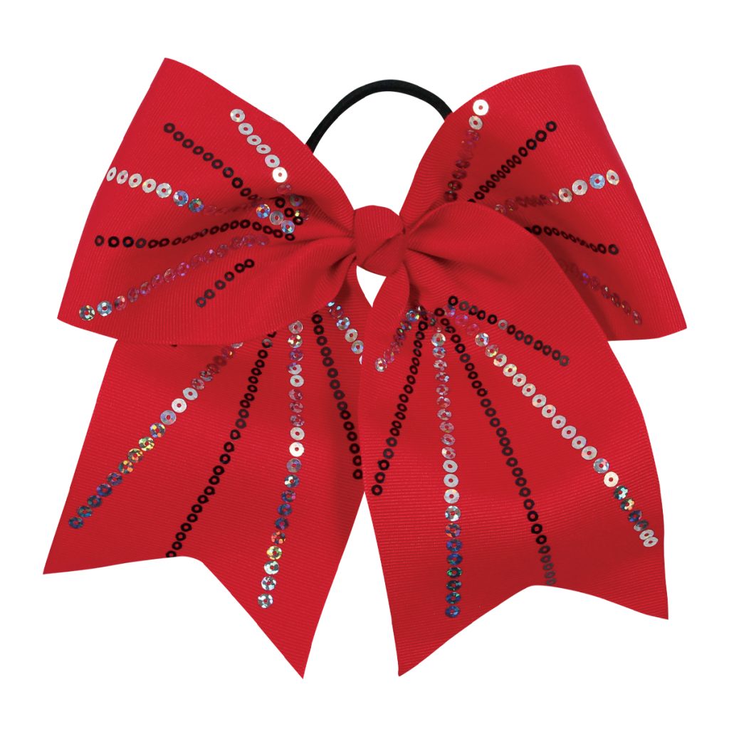 Custom Fireworks Spangles Bow Superior Cheer