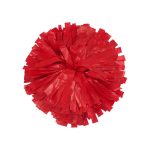red plastic shoe cheerleading pom