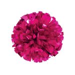 hot pink metallic shoe cheerleading pom