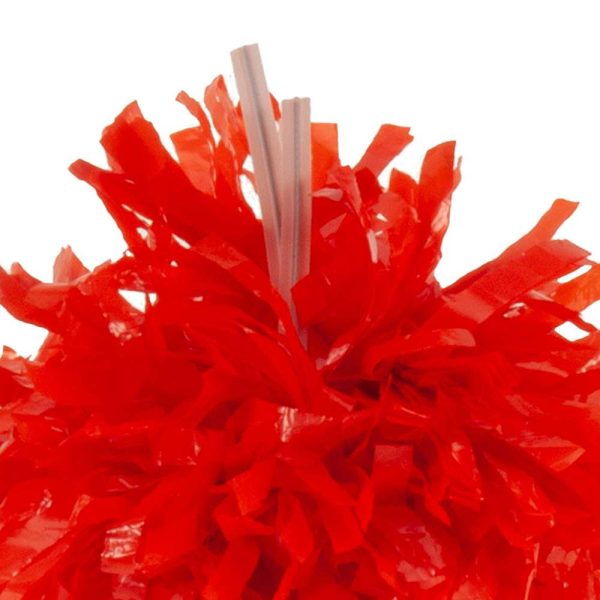 Two Color Plastic Shoe Pom twist-tie detail