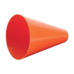 orange 7 inch mini cheerleading megaphone