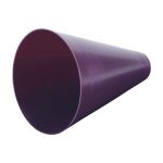 purple 7 inch mini cheerleading megaphone