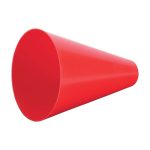 red 7 inch mini cheerleading megaphone