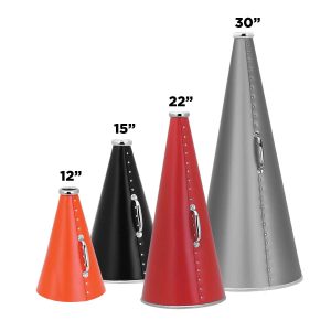 size selection of Riveted Cheerleading Megaphones