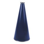 royal riveted cheerleading megaphone with silver mouth piece and bottom rim