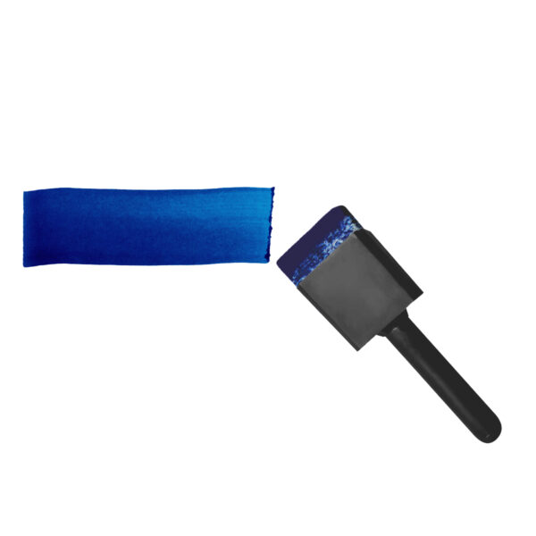 Graphic Marking System two inch Marker Pen with black handle making a blue mark