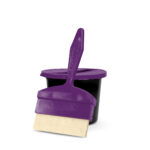 chromark ink well with purple 1 slot lid and 1 brushes