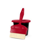 chromark ink well with red 1 slot lid and 1 brushes