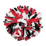 black/red/white Three-Color Plastic Cheerleading Show Pom