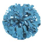 columbia blue Solid Metallic Cheerleading Dance Pom