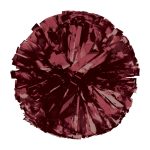 maroon Solid Metallic Cheerleading Dance Pom