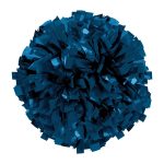 navy Solid Metallic Cheerleading Dance Pom