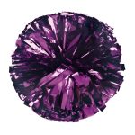 purple Solid Metallic Cheerleading Dance Pom