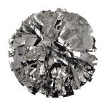 silver Solid Metallic Cheerleading Dance Pom