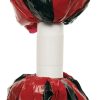 detail of baton-style pom pom handle