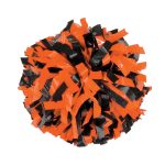 black-orange-two-color-plastic-show-pom