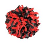 black/red Two-Color Plastic Cheerleading Show Pom