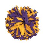 purple/yellow gold Two-Color Plastic Cheerleading Show Pom
