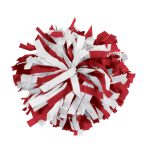 red/white Two-Color Plastic Cheerleading Show Pom