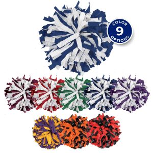 color selection of 6" Two-Color Plastic Cheerleading Show Pom Poms