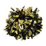 black/gold Two-Color Metallic Cheerleading Show Pom